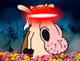 Laser-Cow Adventure