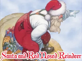 Santa and Red Nosed Reindeer Puzzle